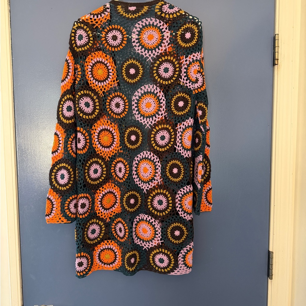 Moth Multicolor Crochet Cardigan m/l - Picture 10 of 10